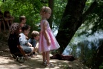 Children watching baptism, Asheville, North Carolina